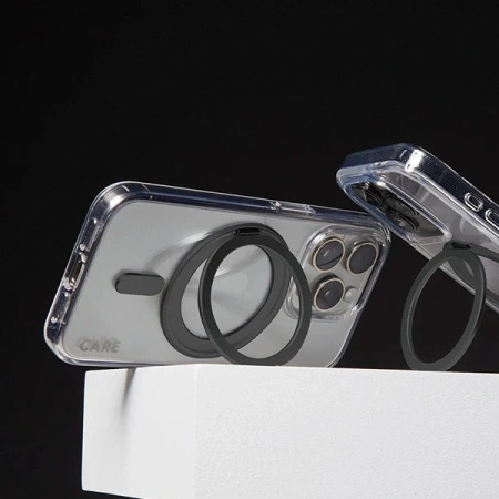 Etui CARE by PanzerGlass Feature Kickstand Case z MagSafe na iPhone 16 Pro Max - czarne