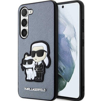 Etui Karl Lagerfeld KLHCS23MSANKCPG S23+ S916 hardcase - szare Saffiano Karl&Choupette