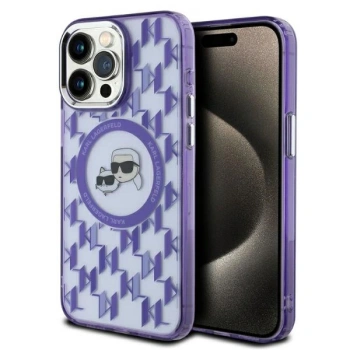 KARL LAGERFELD ETUI DO IPHONE 15 PRO Z MAGNETYCZNYM MONOGRAM KARL&CHOUPETTE