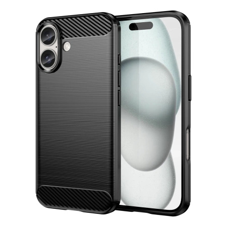 HURTEL POKROWIEC CARBON CASE DO IPHONE 16 ODPOWIEDNIE DO CODZIENNEGO UŻYTKU