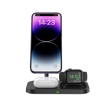 TECH-PROTECT QI15W-A22 ŁADOWARKA MAGNETYCZNA 3IN1 DO IPHONE 12 13 14 15 MAX