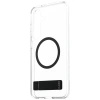 Etui CARE by PanzerGlass Feature Black Kickstand & QI do Samsung Galaxy S25+ - przezroczysty