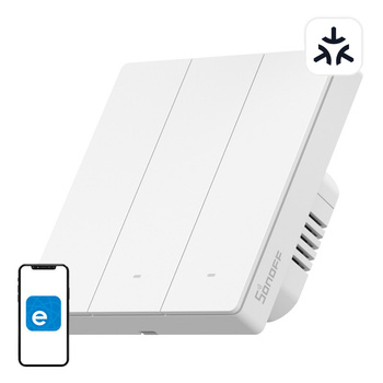 SONOFF M5-3C-86W PRZEŁĄCZNIK WIFI 3 KANAŁOWY DO AUTOMATYCZNEGO DOMU MATTER