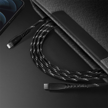 ENERGEA KABEL USB-C DO LIGHTNING 1.5M MFI DO TELEFONÓW APPLE NYLOFLEX