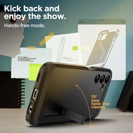 Etui Spigen Rugged Armor na Samsung Galaxy A15 4G / 5G - czarne