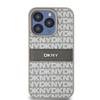 DKNY ETUI HARDCASE LEATHER MONO STRIPE DO IPHONE 15 PRO MAX 6.7 METAL LOGO