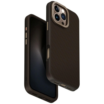 Etui UNIQ Keva Max do iPhone 16 Pro Max  Magclick Charging Camera Stand brązowy
