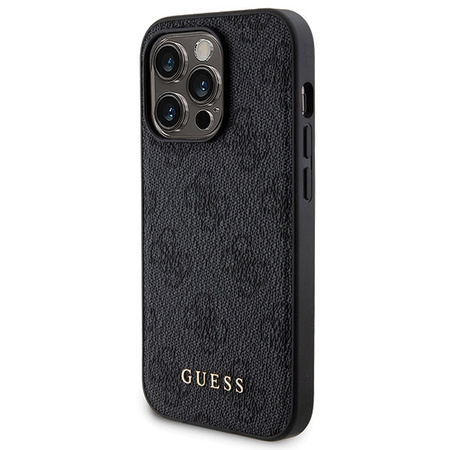 Zestaw Guess GUBPM5P13L4GEMGK iPhone13 Pro 6.1 hardcase + Powerbank 5000mAh MagSafe czarny/black 4G Metal Logo