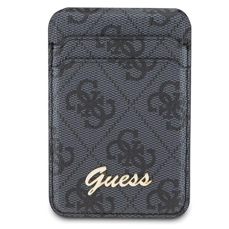 Etui Guess Wallet Card Slot Stand GUWMSHG4SHK - czarne MagSafe 4G Classic Logo