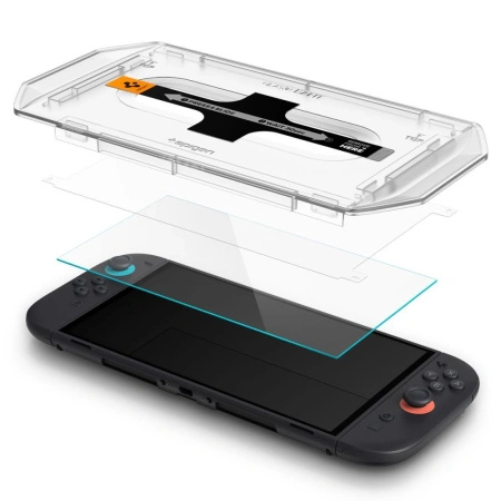 SPIGEN SZKŁO HARTOWANE GLAS.TR EZ FIT 2-PACK DO NINTENDO SWITCH OCHRONA