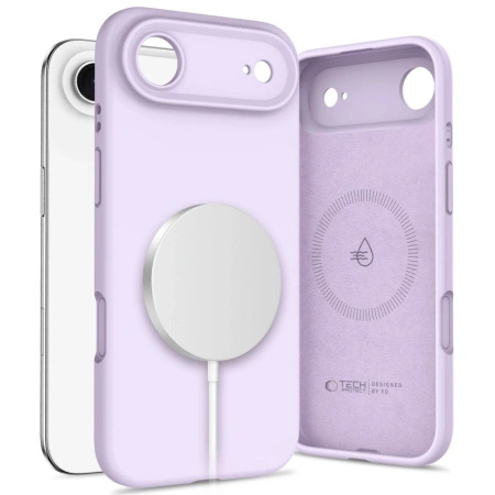 TECH-PROTECT ETUI SILICONE MAGSAFE DO IPHONE 17 AIR OCHRONA Z SILIKONOWYM