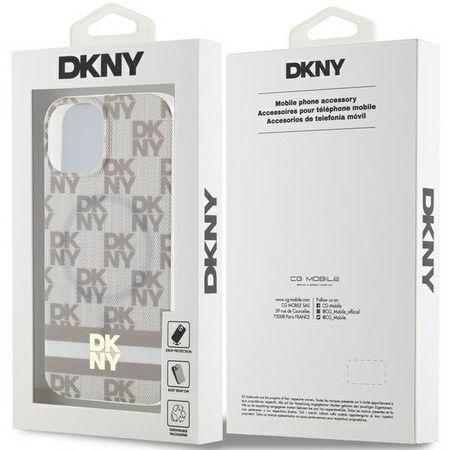 DKNY ETUI HARDCASE DO IPHONE 15 PLUS 14 PLUS 6.7 IML CHECKERED MONO