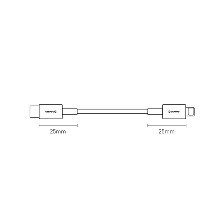 Baseus Superior kabel USB Typ C - Lightning do szybkiego ładowania Power Delivery 20 W 1 m czarny (CATLYS-A01)