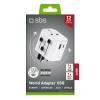 Adapter podróżny SBS TEADAPTUSBTCUNI USB-C USB-A uniwersalny - biały