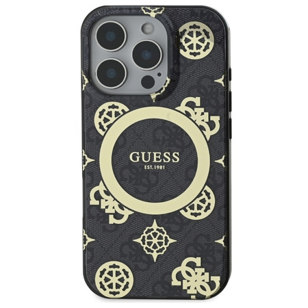 GUESS POKROWIEC HARDCASE DO IPHONE 16 PRO 6.3 DO MAGSAFE PEONY ON