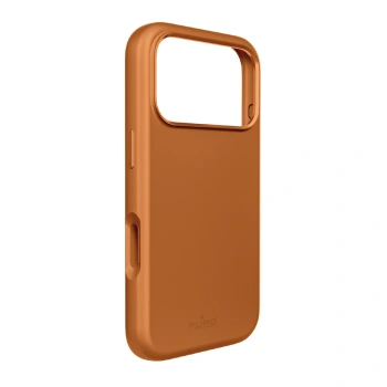 Etui silikonowe Pure Icon Mag Pro Liquid Silicone na iPhone 17 Pro Max kompatybilne z MagSafe, z ochroną aparatu i aluminiowymi przyciskami - pomarańczowe