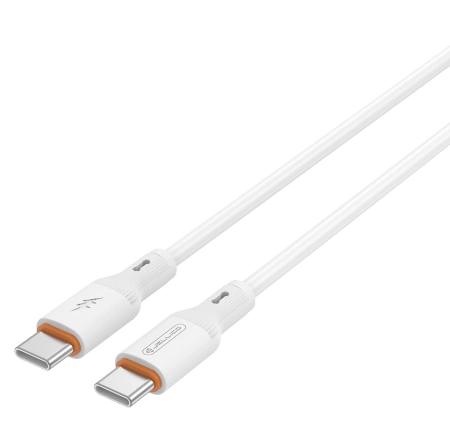 JELLICO kabel B29 USB-C - USB-C PD 60W 1M Biały