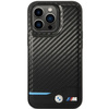 Etui BMW Leather Carbon BMHCP13L22NBCK na iPhone 13 Pro / na iPhone 13 - czarne