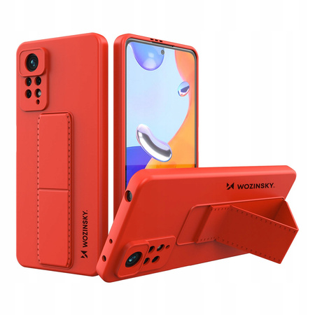 WOZINSKY ETUI SILIKONOWE DO XIAOMI REDMI NOTE 11 PRO Z PRAKTYCZNĄ PODSTAWKĄ