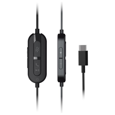 Creative Słuchawki przewodowe z mikrofonem Chat USB czarny/black USB-C