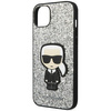 Karl Lagerfeld KLHCP14MGFKPG iPhone 14 Plus 6,7" hardcase srebrny/silver Glitter Flakes Ikonik