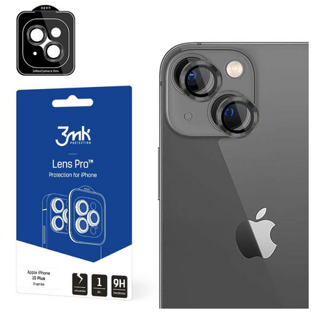 Apple iPhone 15 Plus - 3mk Lens Protection Pro Graphite