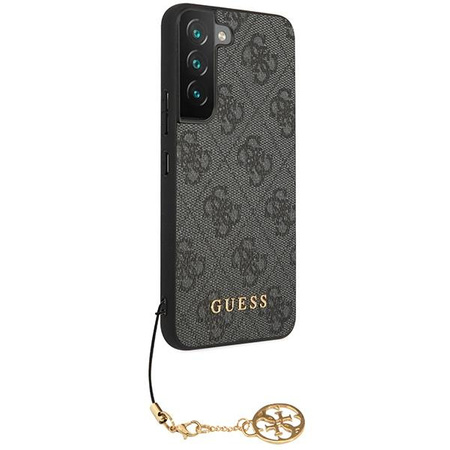 Etui Guess GUHCS23MGF4GGR S23+ S916 - szare hardcase 4G Charms Collection