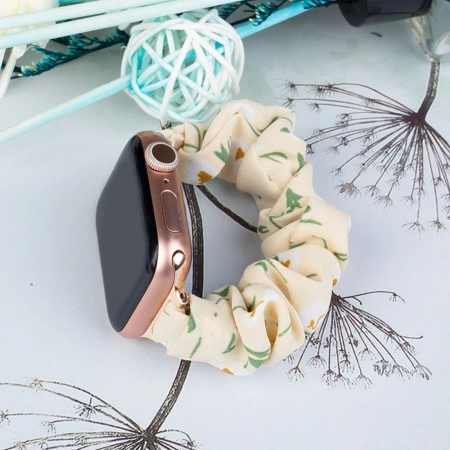 HURTEL PASEK MATERIAŁOWY DO APPLE WATCH 7 6 5 4 3 2 SE BRANSOLETKA NA GUMCE