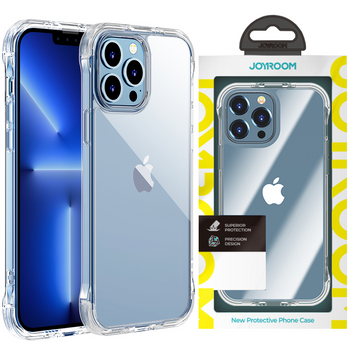 Joyroom Defender Series etui pokrowiec do iPhone 13 Pro Max pancerna obudowa z haczykami podstawką przezroczysty (JR-BP956)