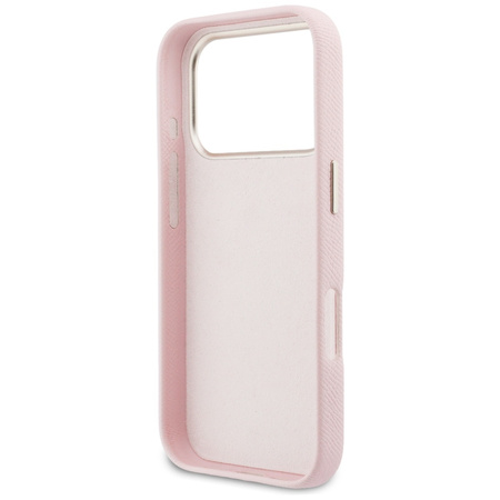 Etui Guess FW Resin Logo do iPhone 17 Pro różowy