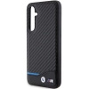 Etui BMW Leather Carbon na Samsung Galaxy S23 FE - czarne