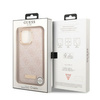 Guess GUHMP13LU4GPRP iPhone 13 Pro / 13 6,1" różowy/pink hard case 4G Logo Plate MagSafe