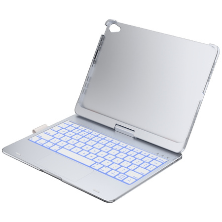 Etui Typecase Flexbook Touch             z klawiaturą do iPad Air 11" 2024/2025 srebrny