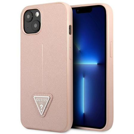 Guess GUHCP14MPSATLP iPhone 14 Plus 6,7" różowy/pink hardcase SaffianoTriangle Logo