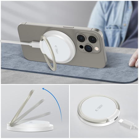 TECH-PROTECT QI15W-A33 ŁADOWARKA MAGNETYCZNA DO MAGSAFE IPHONE 13 14 15 15W