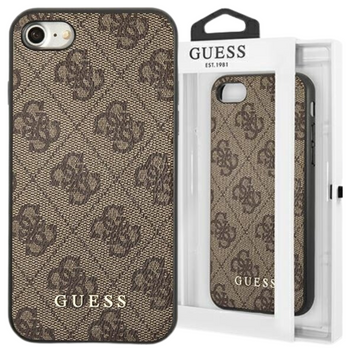 GUESS CASE HARD DO IPHONE SE 2022 SE 2020 7 8 LOGO METAL GOLD 4G COLLECTION