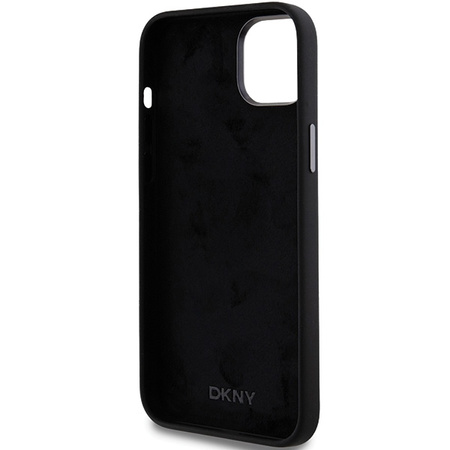 DKNY ETUI HARDCASE LIQUID SILICONE DO IPHONE 15 PLUS 14 PLUS METAL LOGO