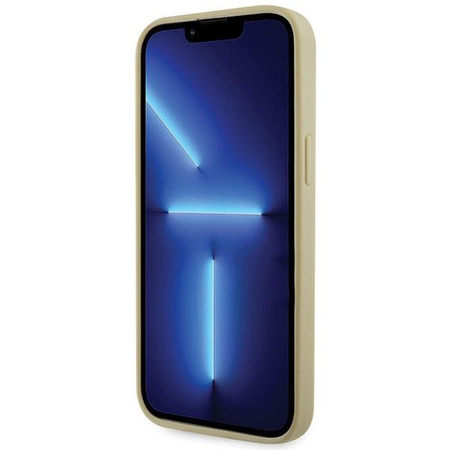 Etui Guess GUHCP14XHDGTPD na iPhone 14 Pro Max 6.7" - złote Rhinestone Triangle