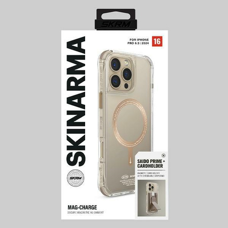 Skinarma etui Saido iPhone 16 Pro 6.3   Magnetic Charging szampański/champagne