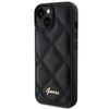 Etui Guess Quilted Metal Logo na iPhone 15 - czarne