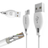 Dudao przewód kabel micro USB 2.4A 1m biały (L4M 1m white)