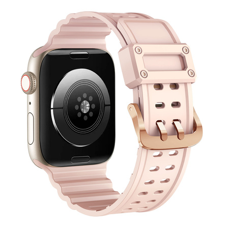 Strap Triple Protection pasek Apple Watch SE, 8, 7, 6, 5, 4, 3, 2, 1 (41, 40, 38 mm) opaska bransoleta różowy