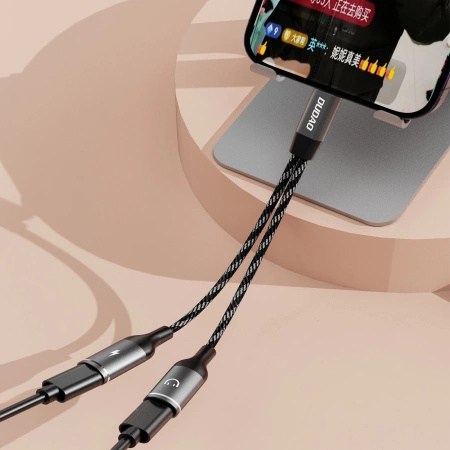 DUDAO ADAPTER USB-C DO TELEFONÓW ANDROID 2W1 ZŁĄCZE TYP C SZYBKA ŁADOWARKA