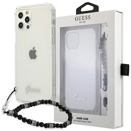 Guess GUHCP13LKPSBK iPhone 13 Pro / 13 6,1" Transparent hardcase Black Pearl