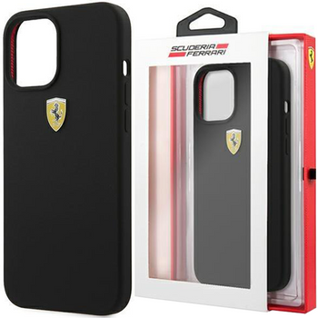 Ferrari FESSIHCP12LBK iPhone 12 Pro Max 6,7" czarny/black hardcase On Track Silicone