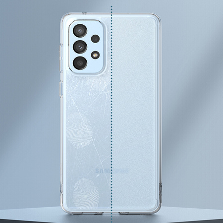 Ringke Fusion Matte etui pokrowiec z żelową ramką Samsung Galaxy A73 półprzezroczysty