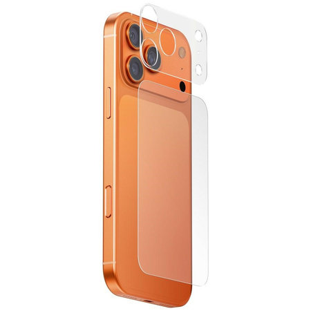 Ochrona modułu aparatu i tylnego panelu  UNIQ Optix Aeroshield+ Camera Module Protector do iPhone 17 Pro Max przezroczysty