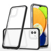 Clear 3in1 etui Samsung Galaxy A03 silikonowy pokrowiec z ramką czarne