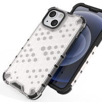 HURTEL POKROWIEC PANCERNY DO IPHONE 13 MINI Z PRZEZROCZYSTĄ RAMKĄ HONEYCOMB