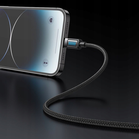 MCDODO KABEL USB-A LIGHTNING SZYBKIE ŁADOWANIE DO APPLE IPHONE 12W 1M LED